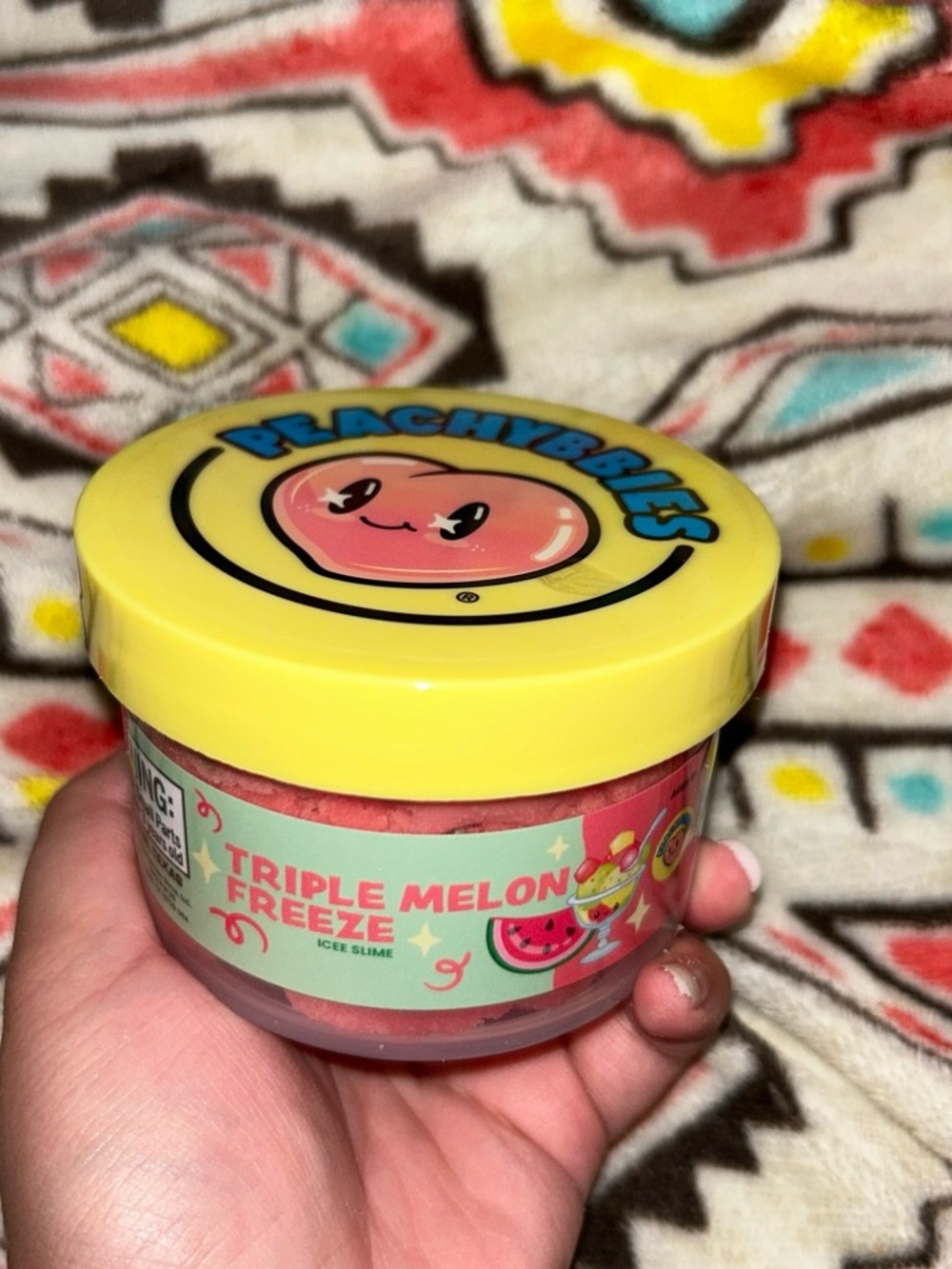 Target Peachy Bites Triple Melon Freeze Ice Slime Yellow Lid